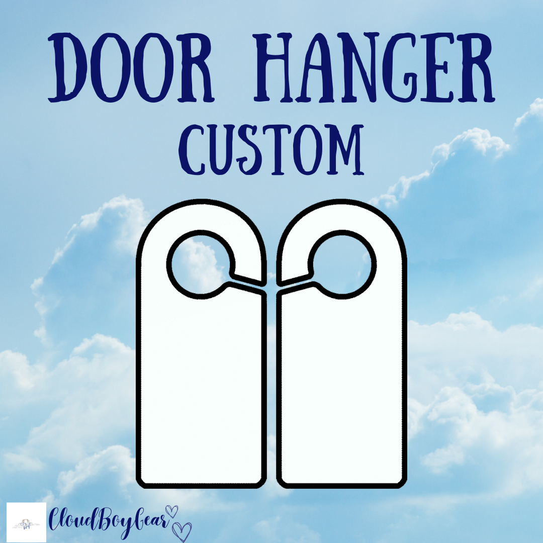 Custom door hanger sign
