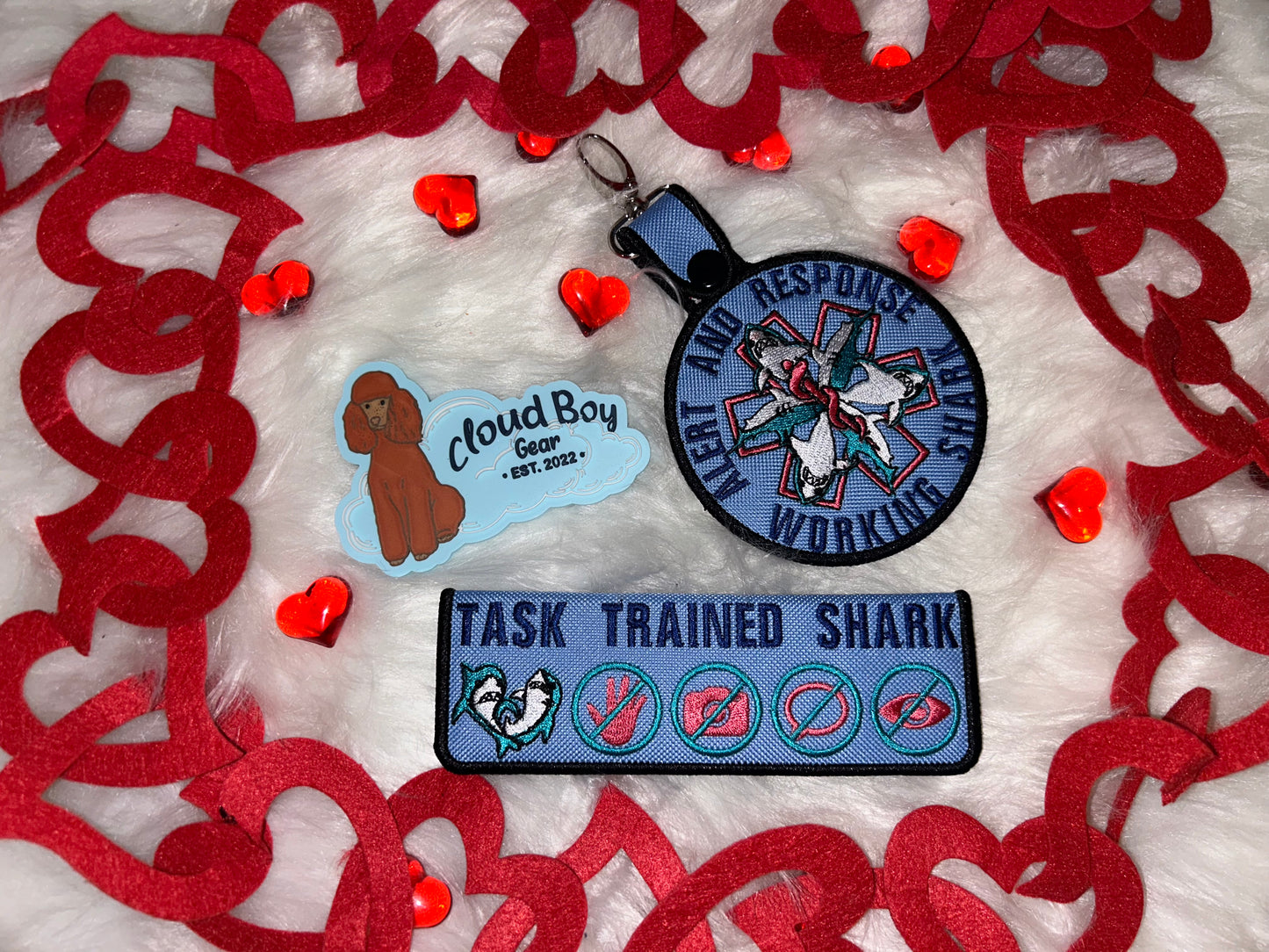 🦈💙Shark 18” Cape + OneTigris Patch Set + Accessories