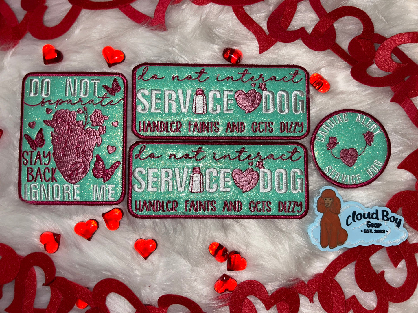 🫀💚 POTS 18” Convertible + OneTigris Patch Set + Leash Wrap