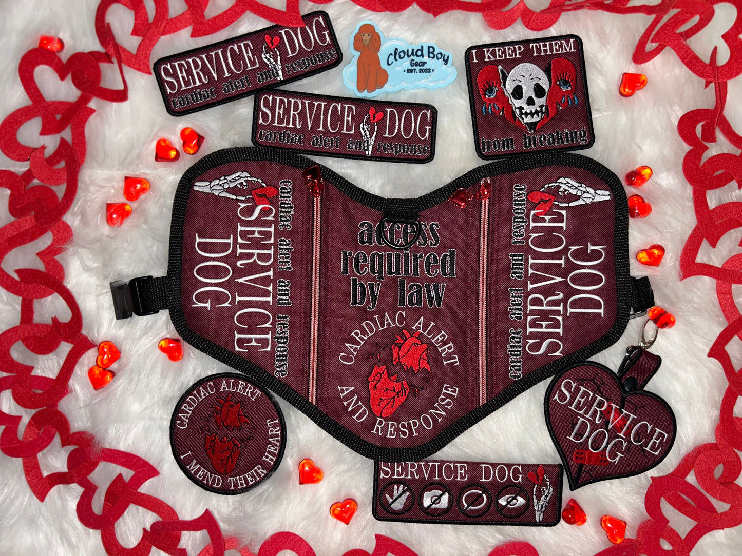 ❤️🖤 Broken Heart 14” Convertible + Patch Set + Accessories