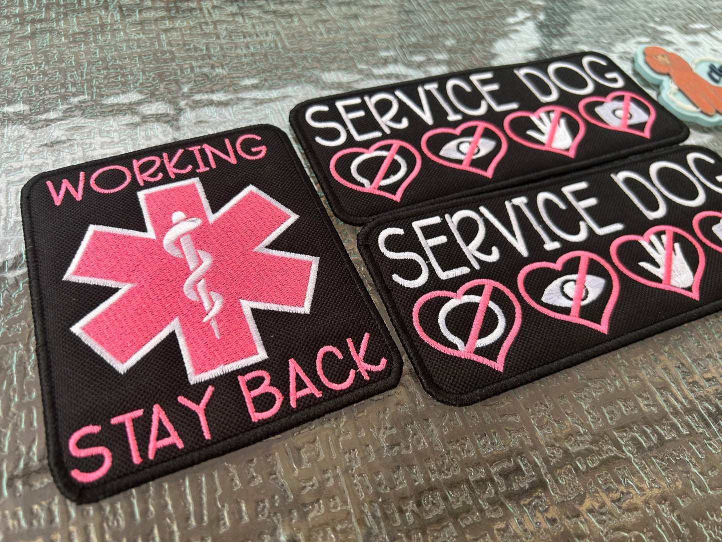 💗🐾 hot pink - patch sets