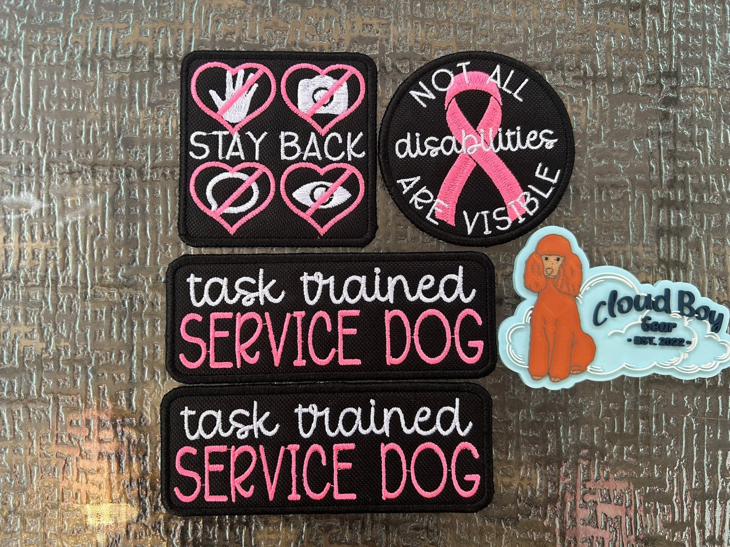 💗🐾 hot pink - patch sets