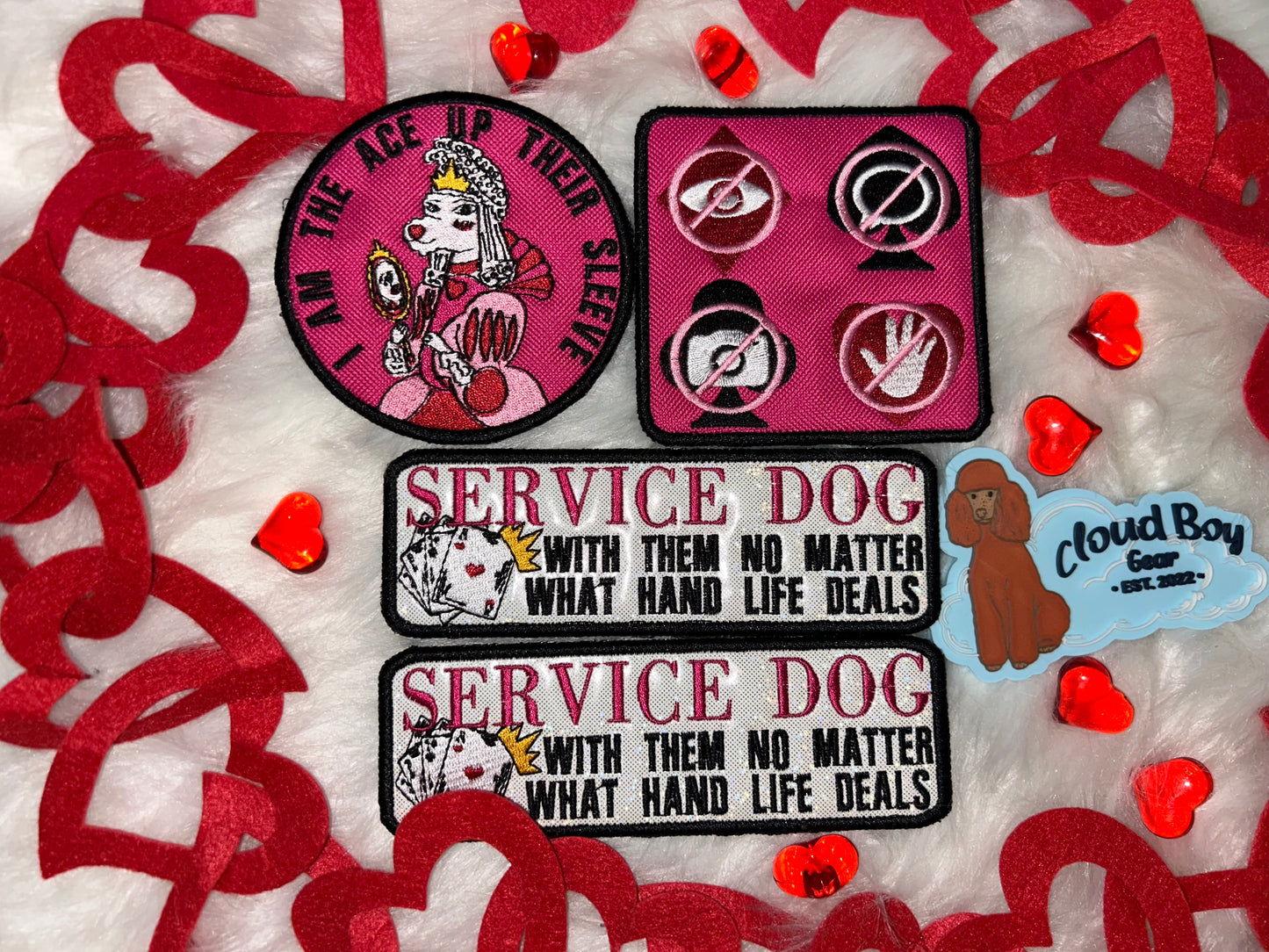 🃏💗 Queen of Hearts 18” Convertible + Patch Set + Accessories