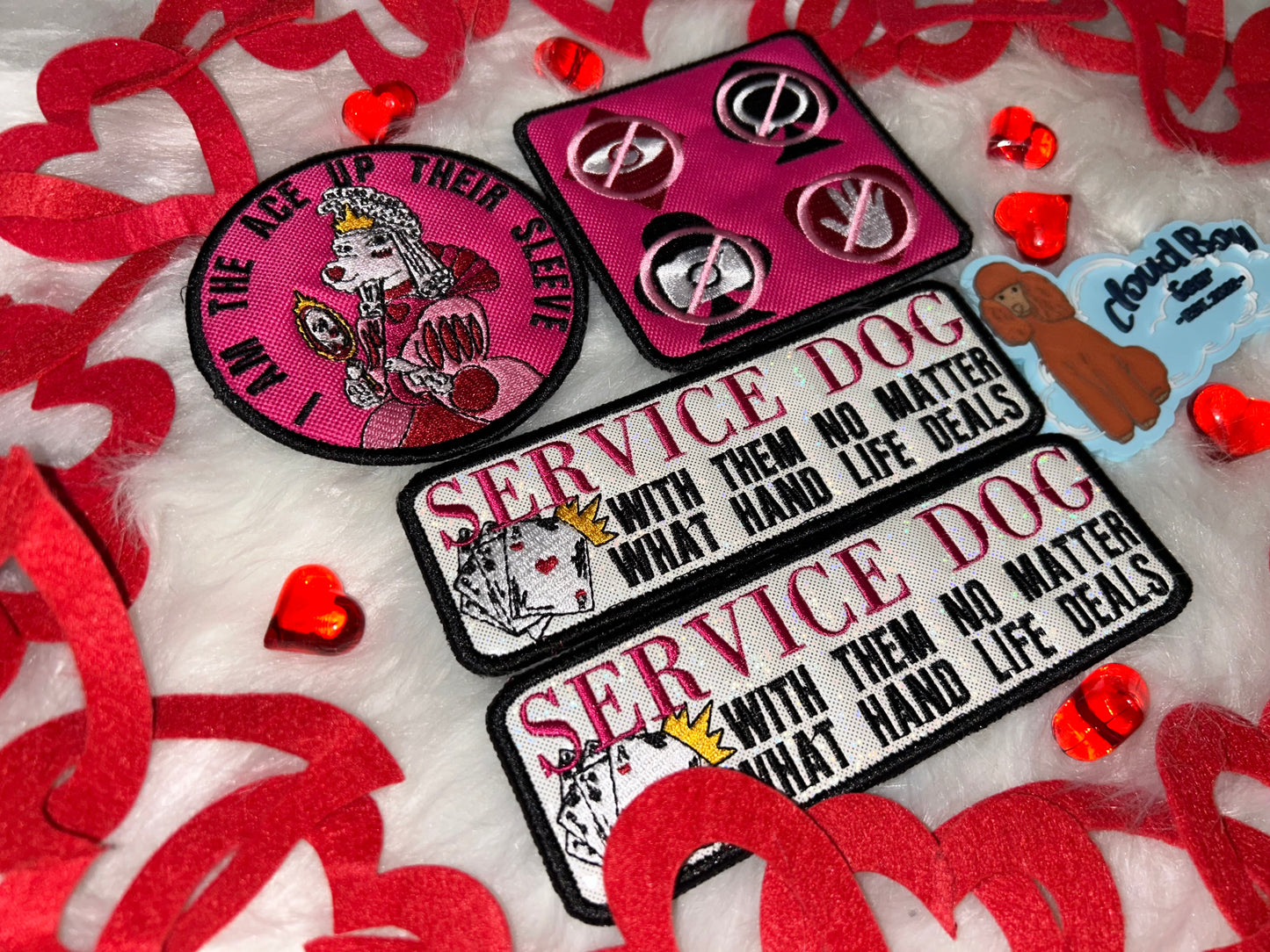 🃏💗 Queen of Hearts 18” Convertible + Patch Set + Accessories