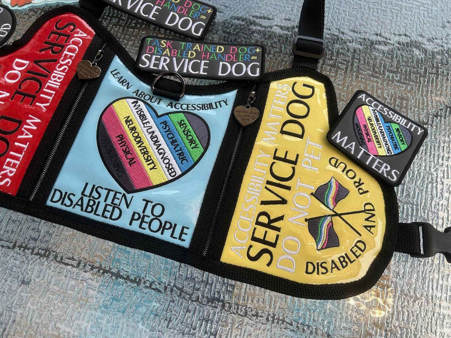 ♿️🥄disability pride flag set 🎗️⚕️