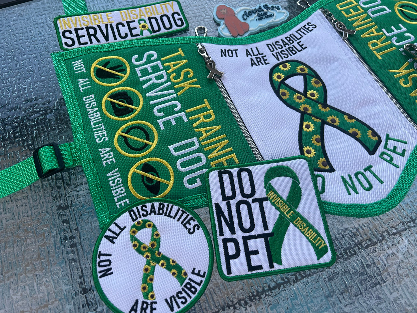 🎗️🌻invisible disability awareness ribbon set 🌻🎗️