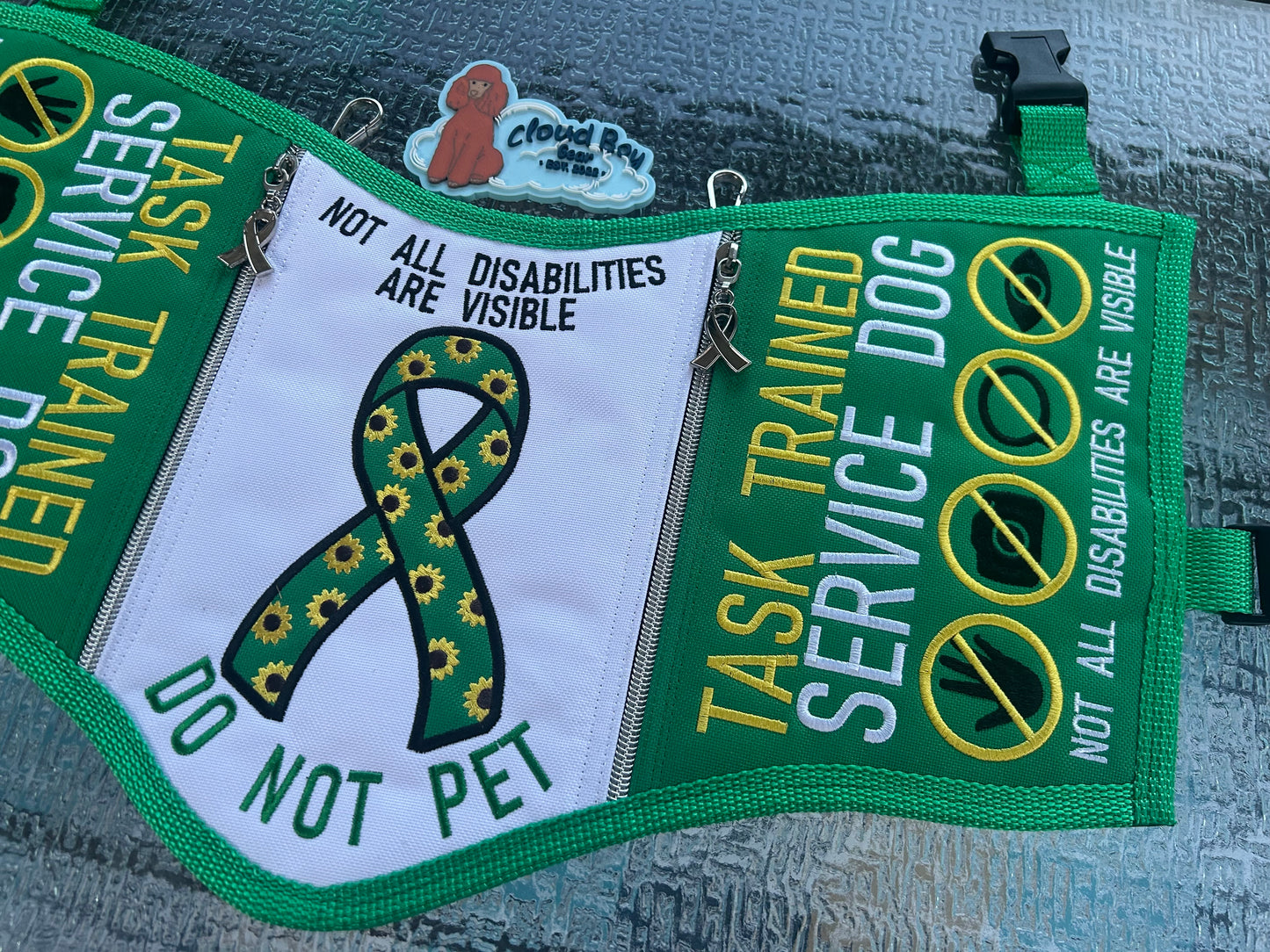🎗️🌻invisible disability awareness ribbon set 🌻🎗️