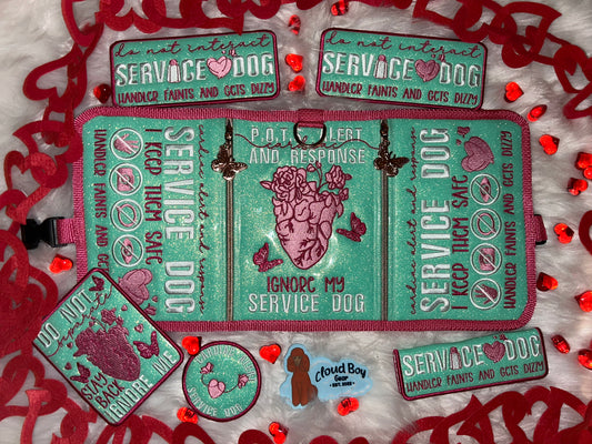 🫀💚 POTS 18” Convertible + OneTigris Patch Set + Leash Wrap