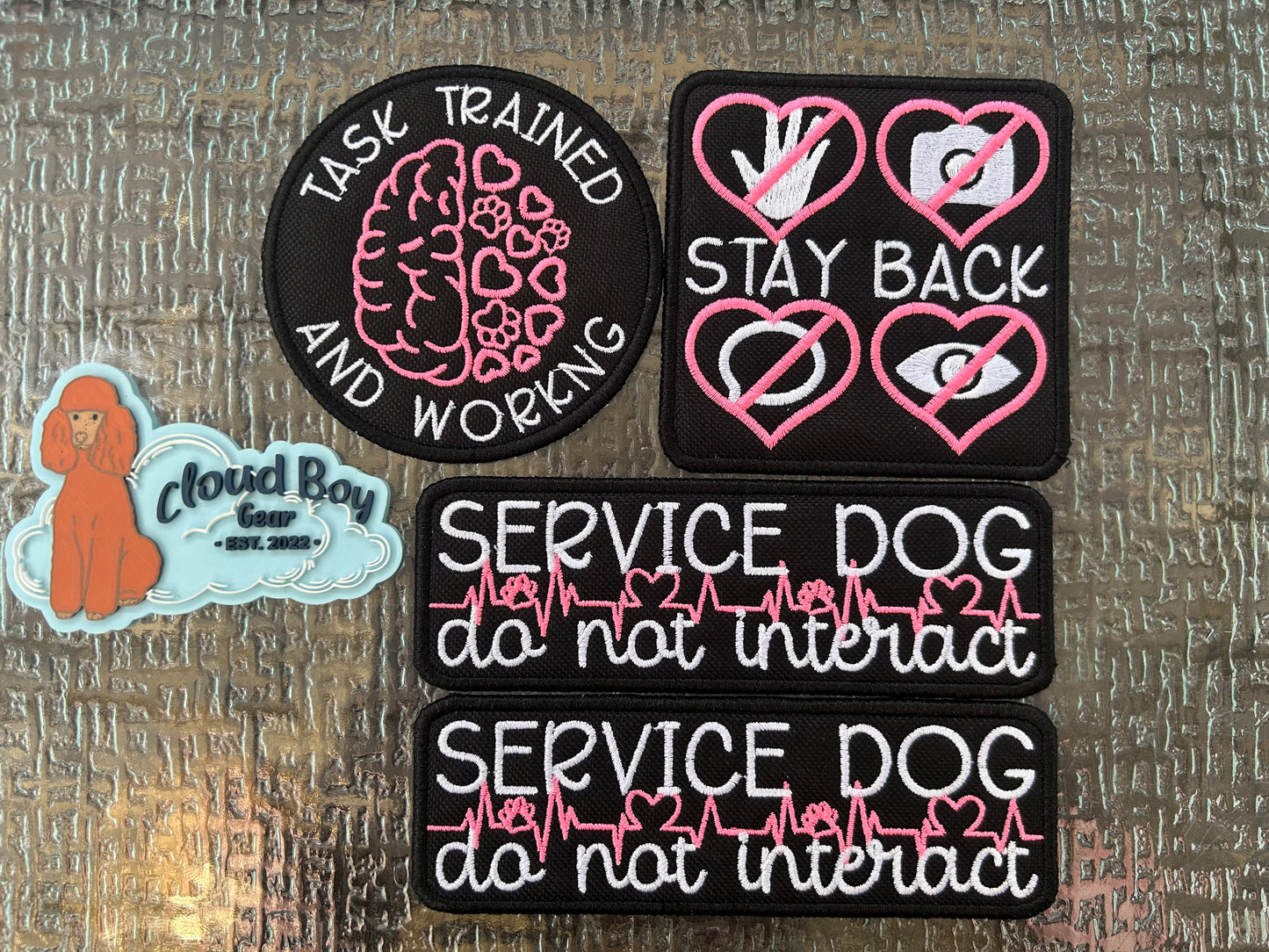 💗🐾 hot pink - patch sets