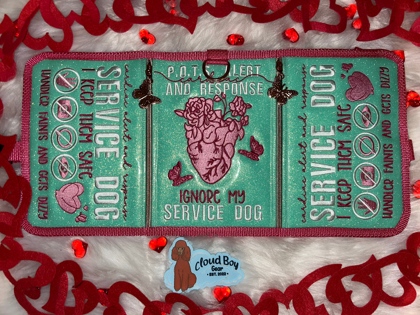 🫀💚 POTS 18” Convertible + OneTigris Patch Set + Leash Wrap