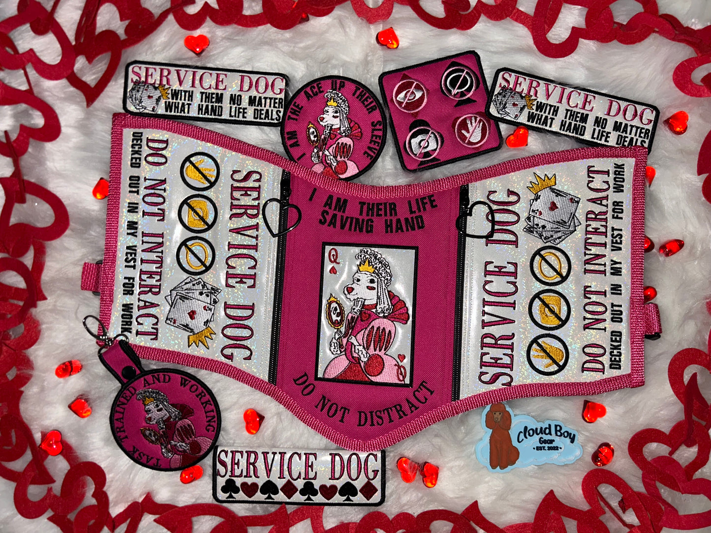 🃏💗 Queen of Hearts 18” Convertible + Patch Set + Accessories