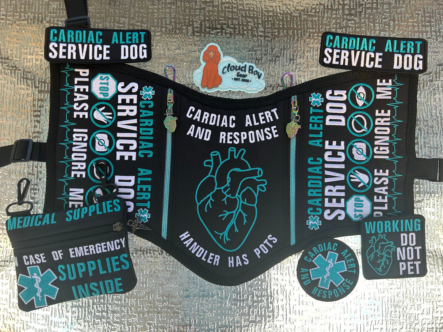 🩵🫀 black and teal pots set 🎗️⚕️