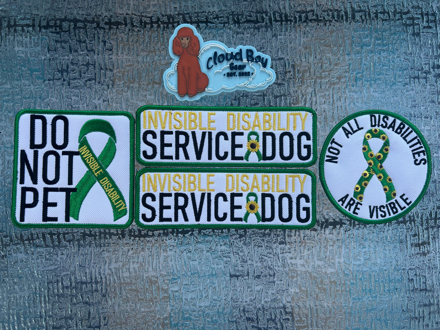 🎗️🌻invisible disability awareness ribbon set 🌻🎗️