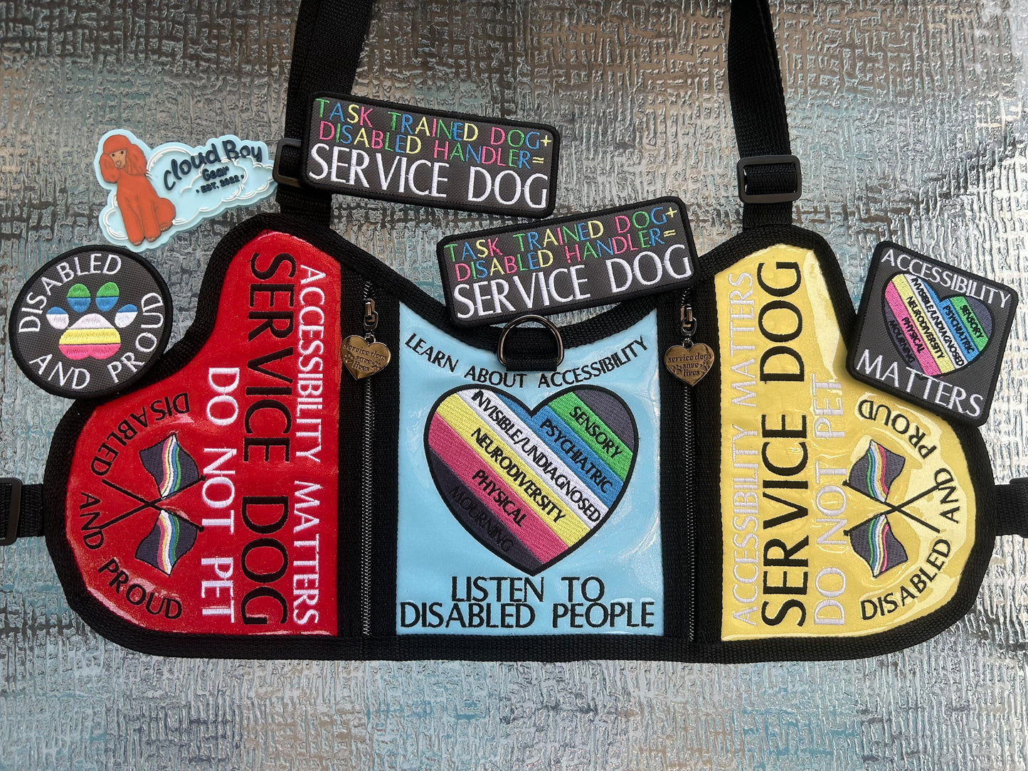 ♿️🥄disability pride flag set 🎗️⚕️