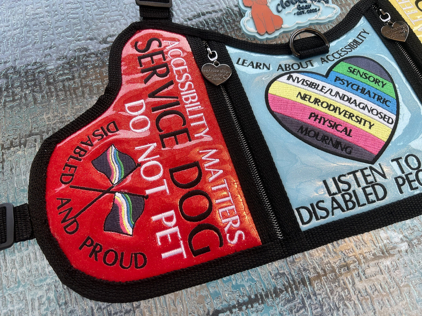 ♿️🥄disability pride flag set 🎗️⚕️