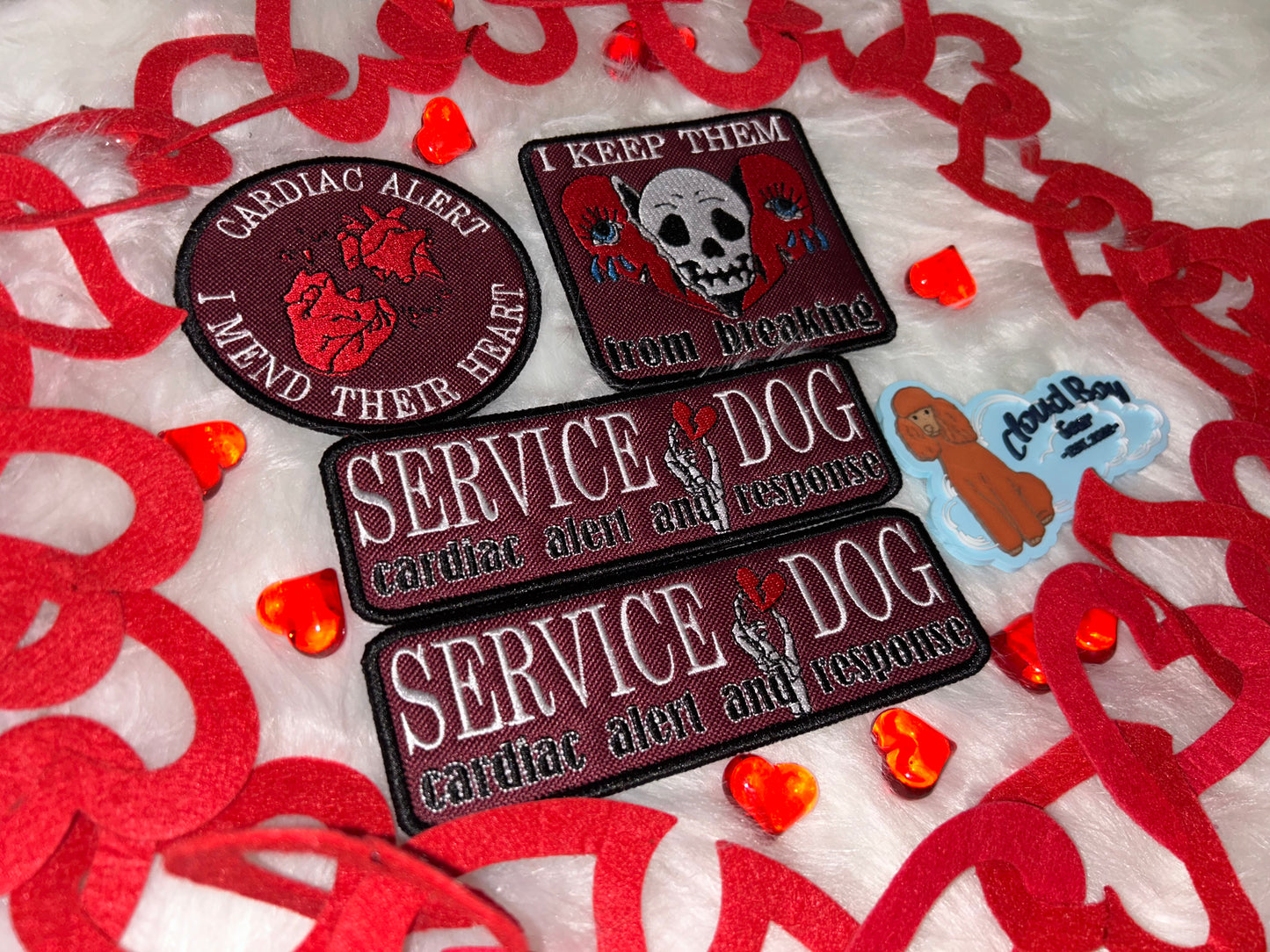 ❤️🖤 Broken Heart 14” Convertible + Patch Set + Accessories