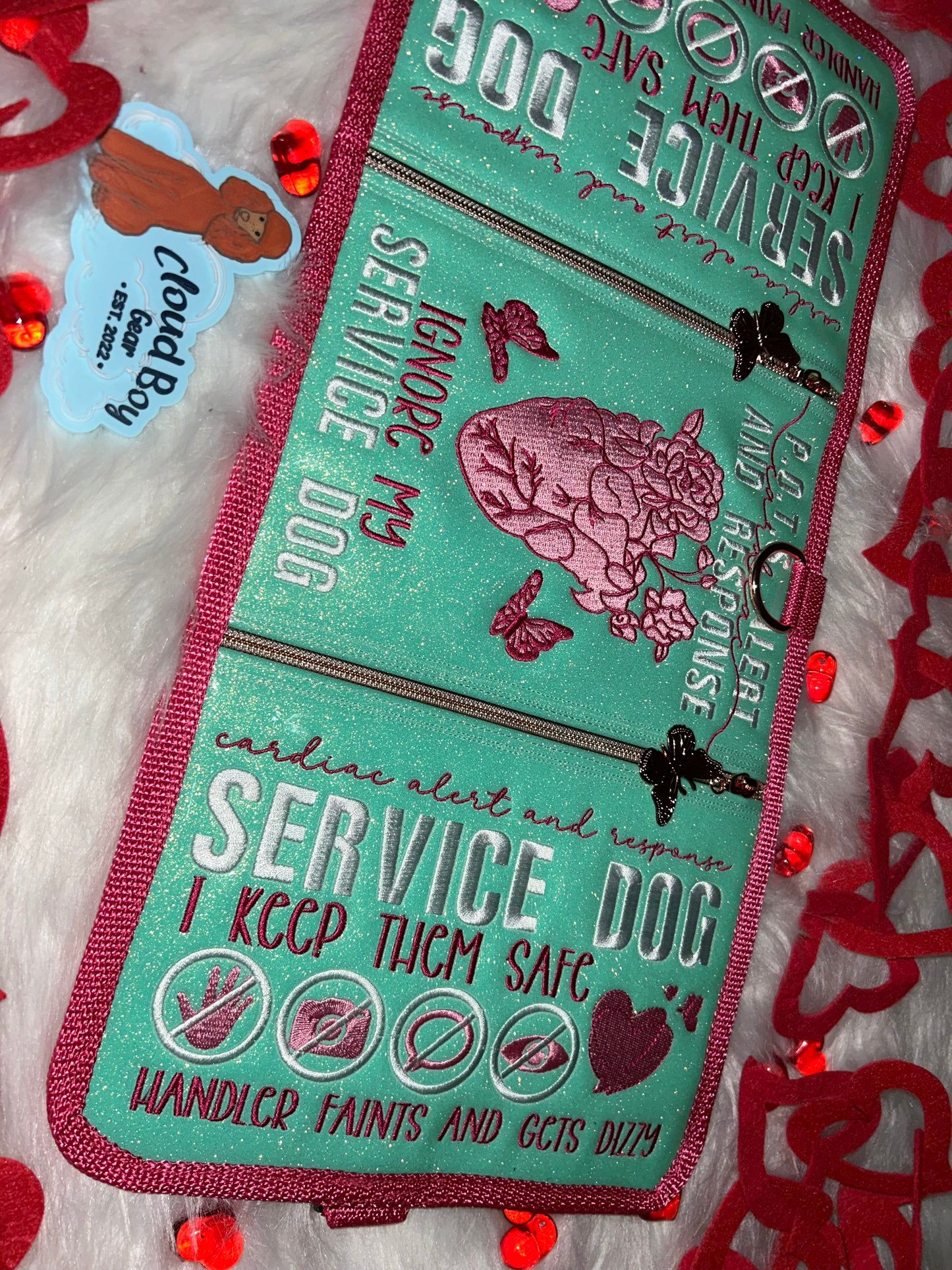 🫀💚 POTS 18” Convertible + OneTigris Patch Set + Leash Wrap