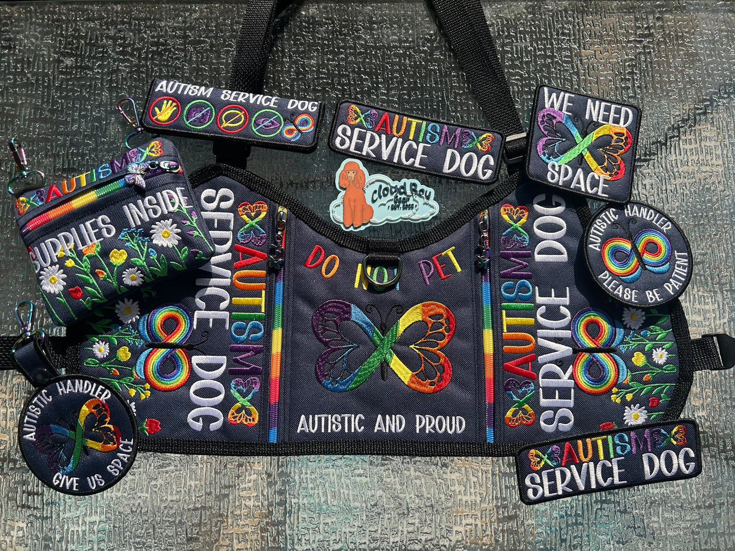 ♾️🌈 rainbow butterfly autism set 🦋♾️