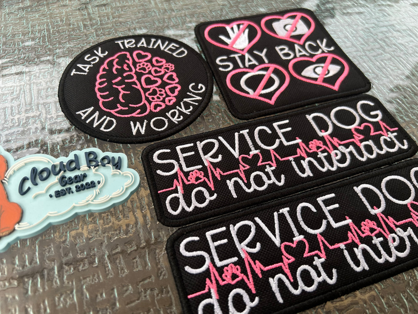 💗🐾 hot pink - patch sets