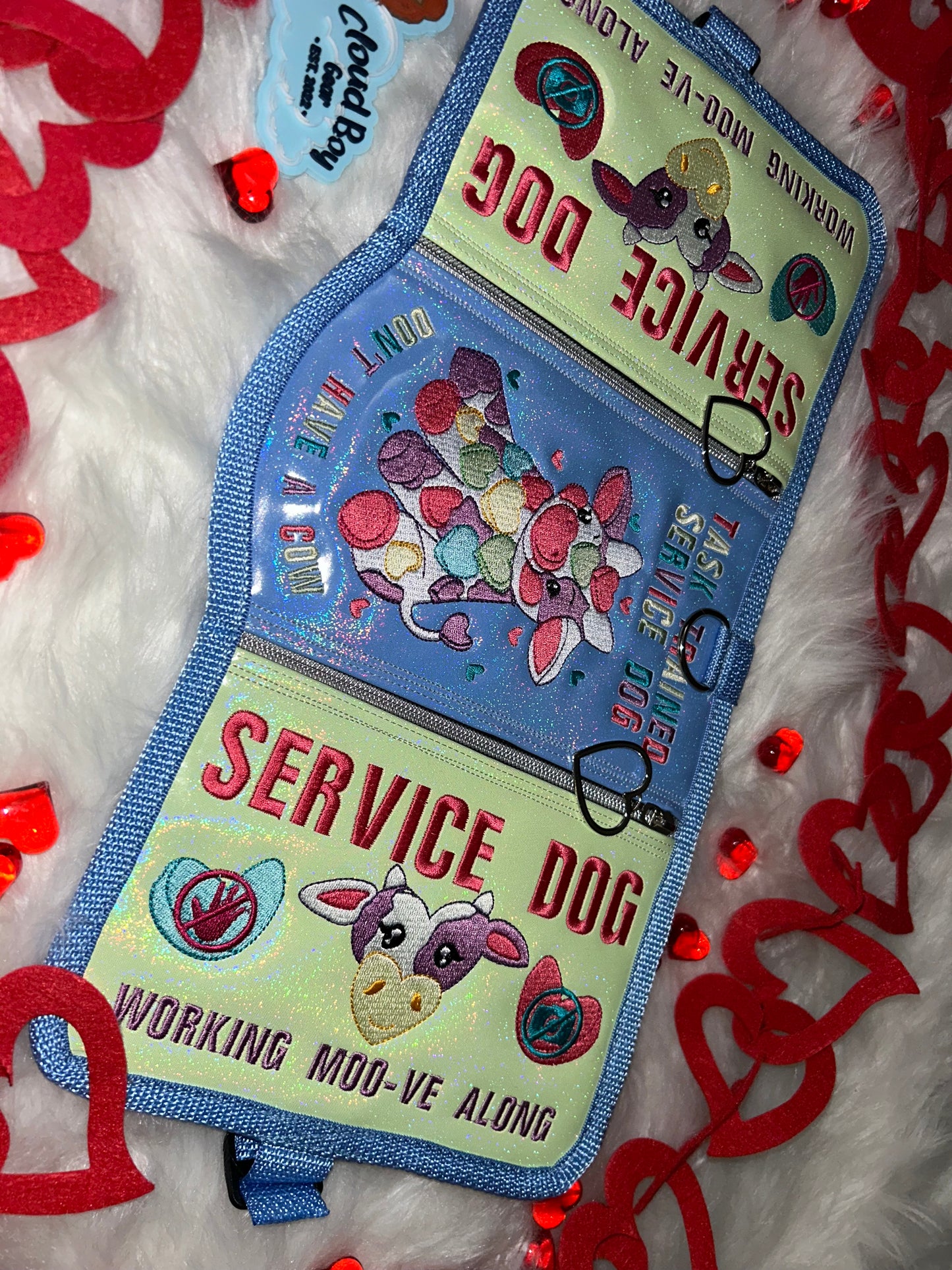 🐮💙Candy Hearts 16” Convertible + Patch Set + Accessories